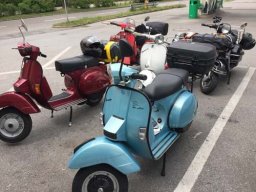 Juni 2018 Vespa Alp Days in Österreich
